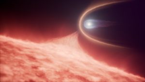 Merging white dwarf remnant (artist impression)