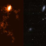 Astrónomos han hecho un descubrimiento revolucionario: un puente colosal de gas hidrógeno neutro que une dos galaxias enanas